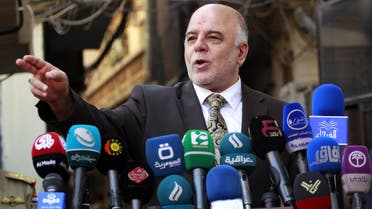 raqi Prime Minister Haider al-Abadi gives a press conference on October 20, 2014 in the Iraqi central shrine city of Najaf. (AFP)