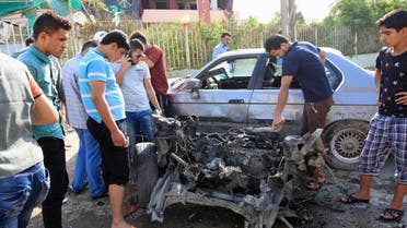انفجار تفجير سيارة مفخخة ملغمة ملغومة في كربلاء بكربلاء العراق 