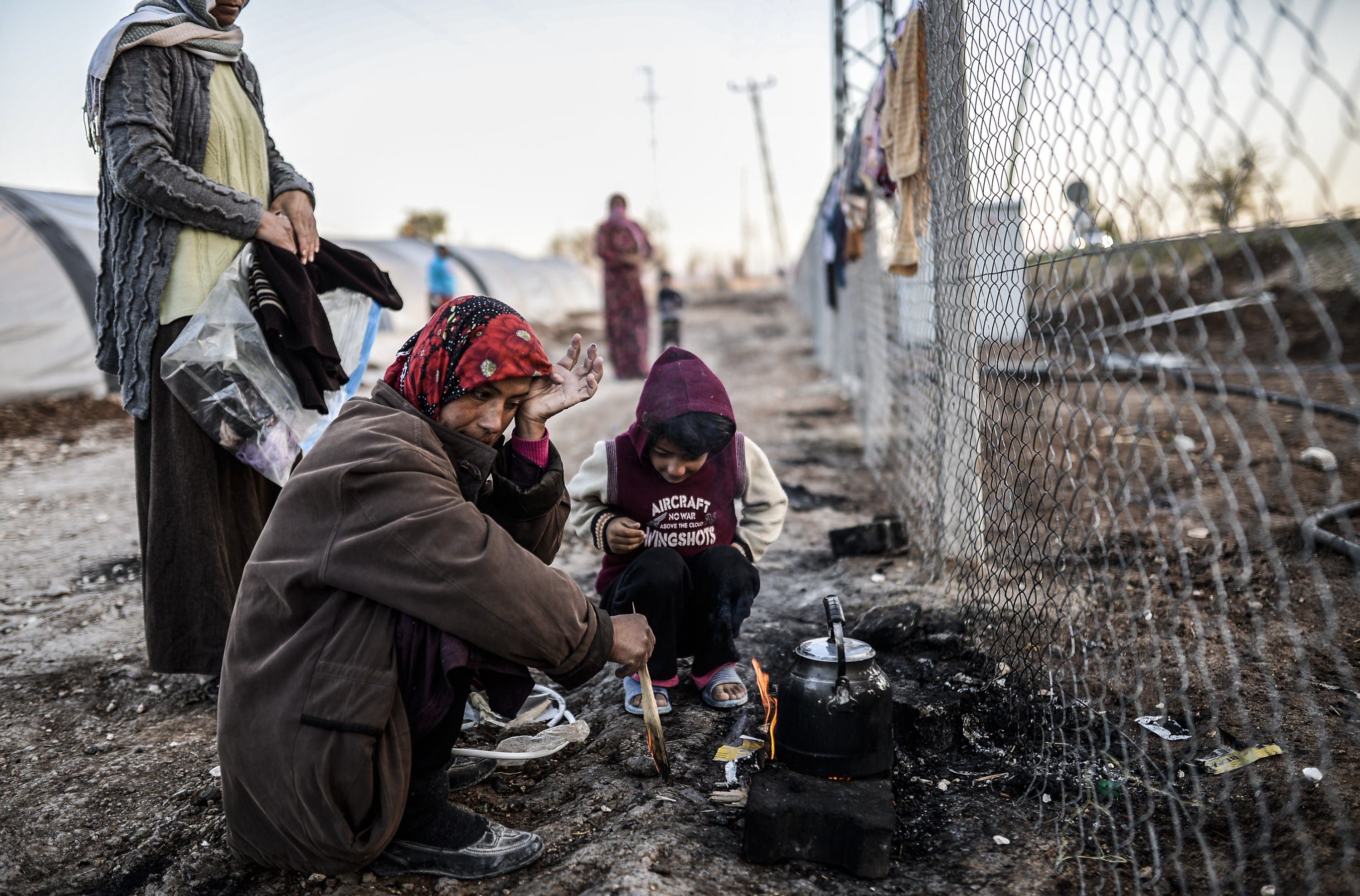 Kobane refugees on the run from ISIS