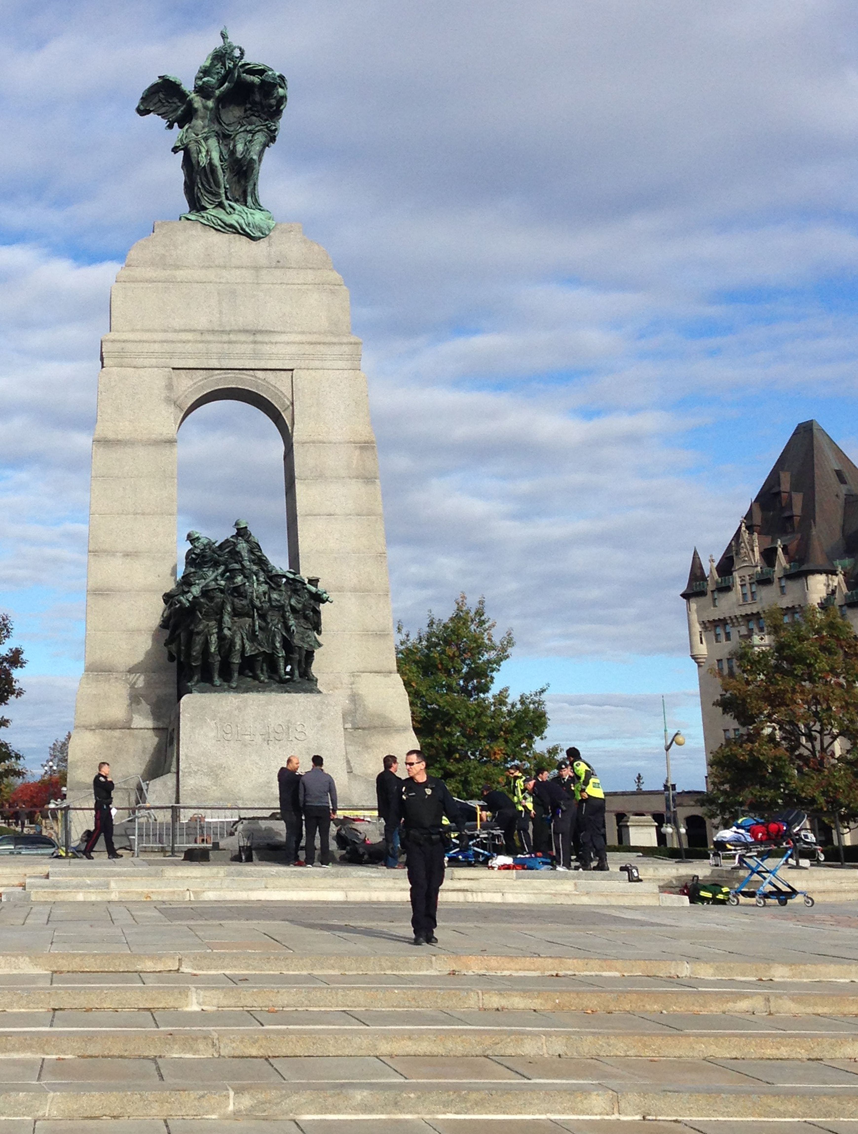 War Memorial in downtown Ottawa AFP