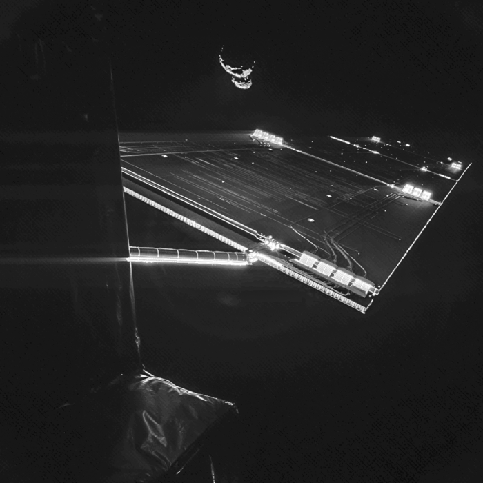 Rosetta mission selfie at comet. (Photo courtesy: esa.int)