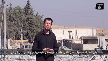 An image grab taken from a video released by ISIS via Youtube on October 27, 2014 purportedly shows 43-year-old kidnapped British reporter John Cantlie. (AFP)