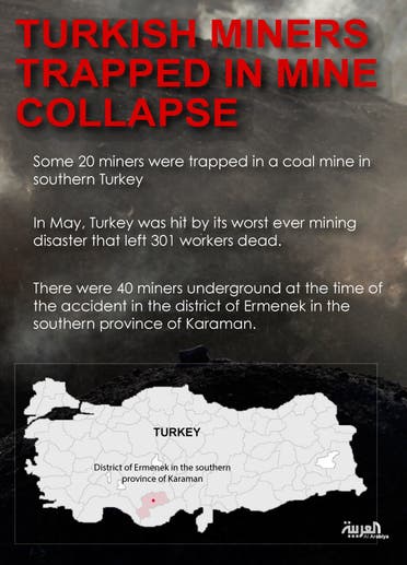 Infographic: Turkish miners trapped in mine collapse