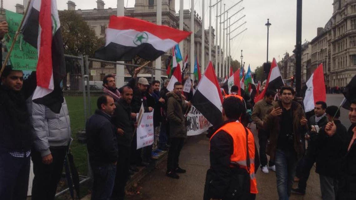 مظاهرات الأهوازيين المقيمين في بريطانيا