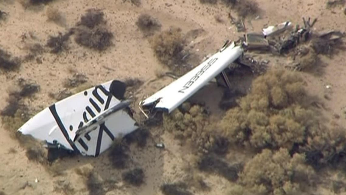 Wreckage from Virgin Galactic's SpaceShipTwo is shown in this still image captured from KNBC video footage from Mojave, California October 31, 2014. (Reuters)
