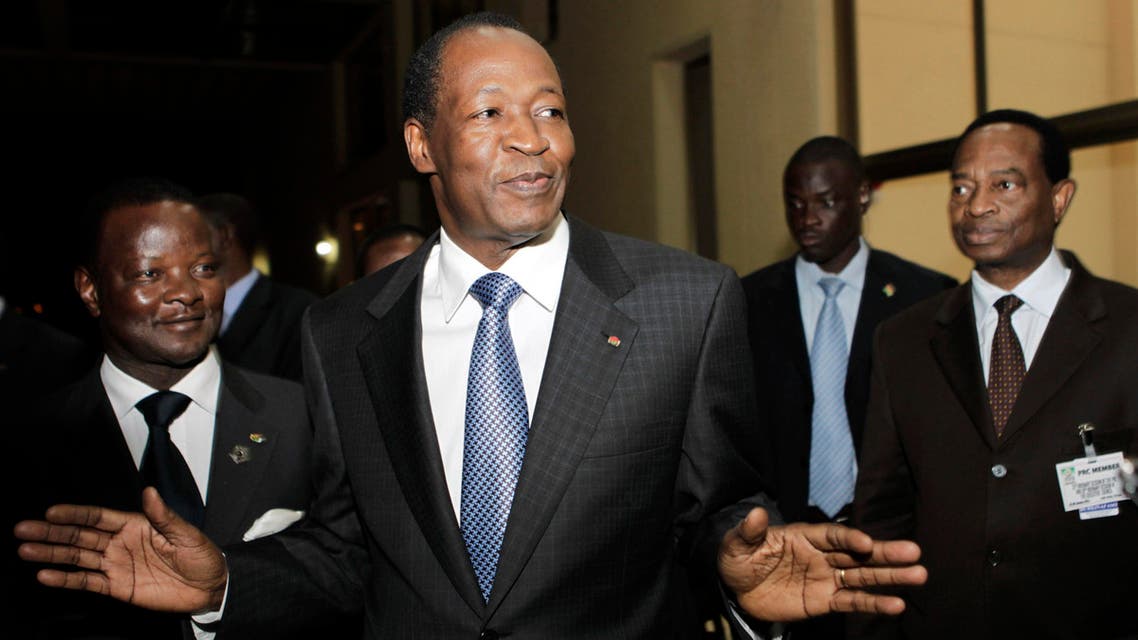Burkina Faso's President Blaise Compaore talks to the media at the African Union Summit in Addis Ababa, in this file picture taken January 28, 2011. (Reuters)