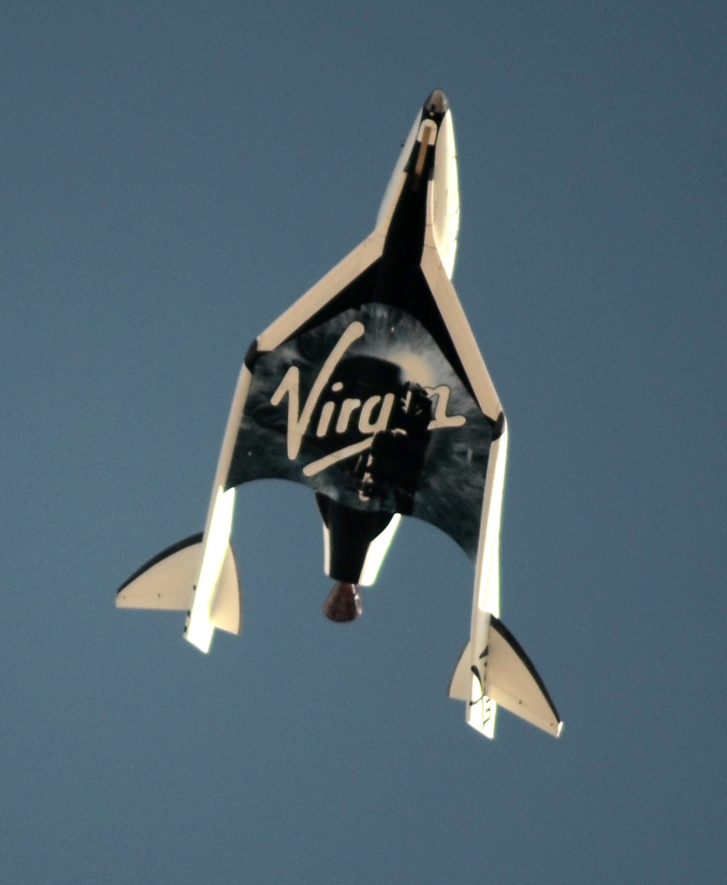 Virgin Galactic's SpaceShip Two (SS2), the world's first commercial spaceship owned by Sir Richard Branson's Virgin Group