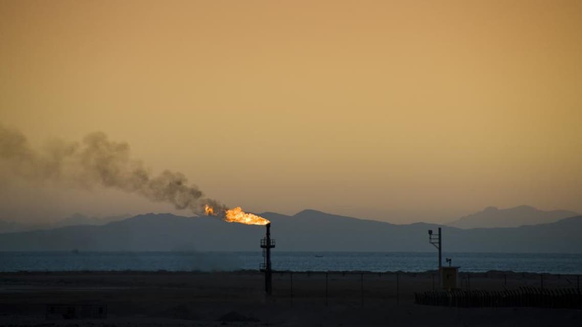 A flame from an oil pipe in south Sinai, Egypt. (Shutterstock)