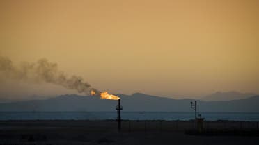 A flame from an oil pipe in south Sinai, Egypt. (Shutterstock)