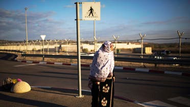 A Palestinian from Gaza waits after crossing into Israel through Erez Crossing. (File photo: Reuters)