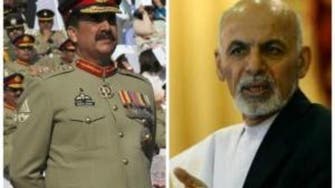 پاکستانی فوج کے سربراہ کی افغان صدر سے ملاقات