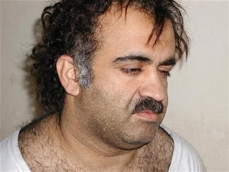 Khalid Sheikh Mohammed is shown in this photograph during his arrest on March 1, 2003. (File photo: Reuters)