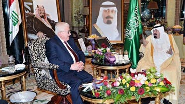 saudi king and iraqi president (SPA)