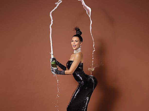 Kim Kardashian Bares It All In Eye-Popping Miniature Crystal Gucci