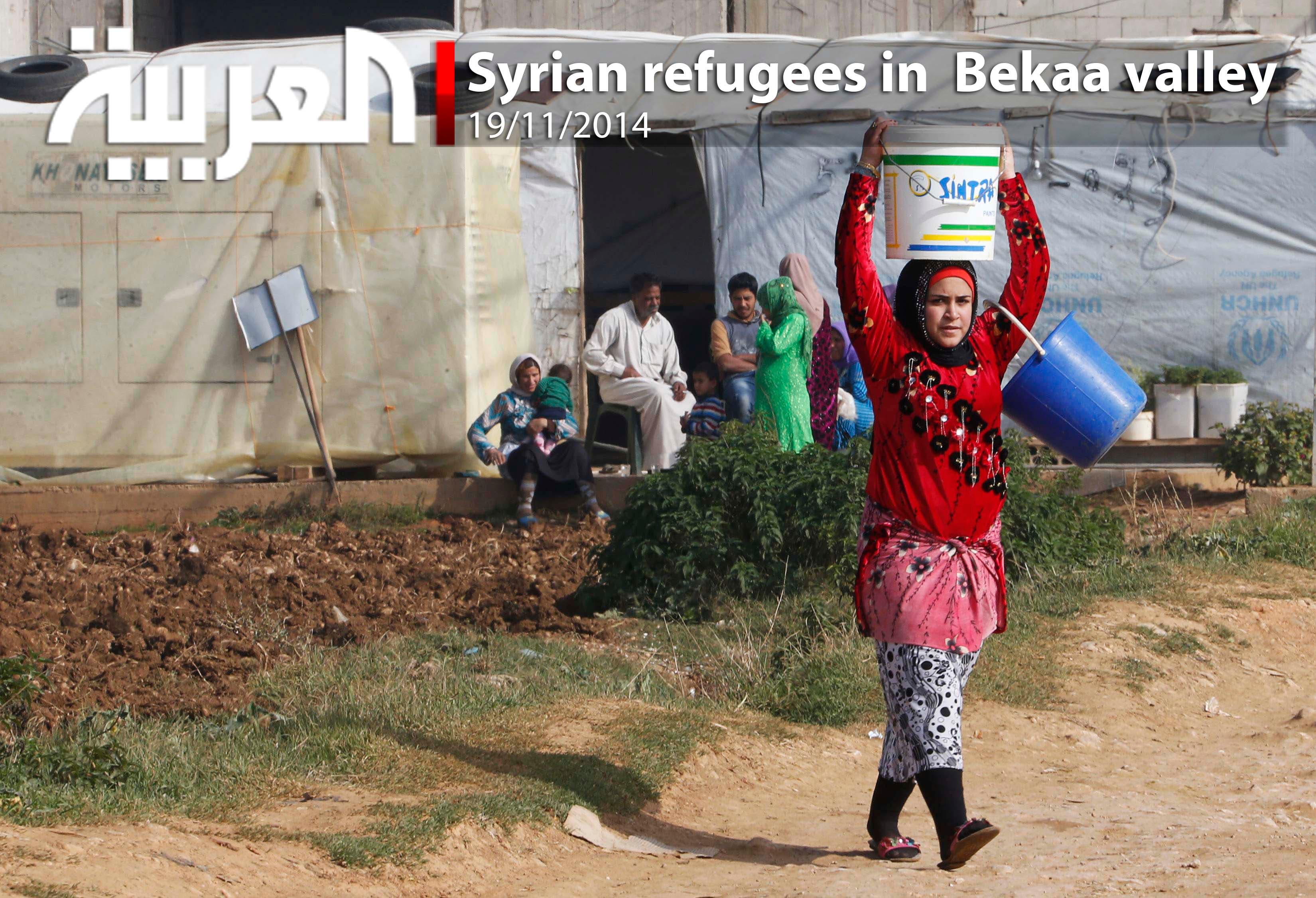 Syrian refugees in Bekaa valley