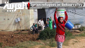 Syrian refugees in Bekaa valley.