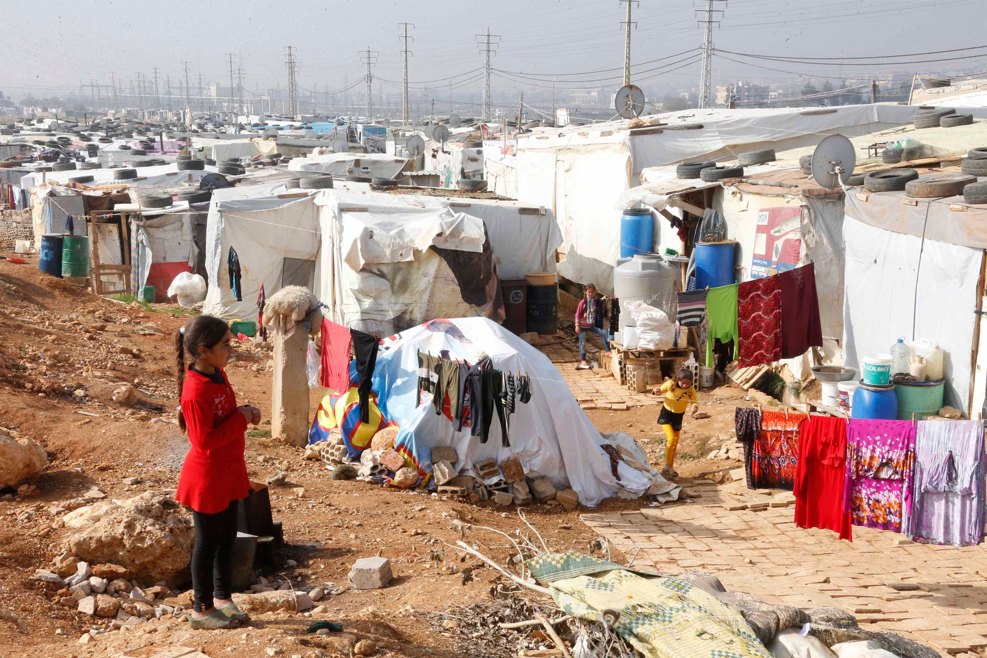 Syrian refugees in Bekaa valley