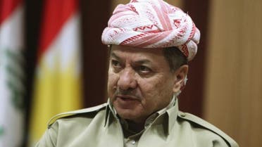 Kurdish Regional Government President Masoud Barzani speaks during an interview with Reuters in Arbil, in Iraq's Kurdistan region, May 12, 2014.   reuters/Azad Lashkari 