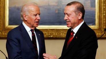 U.S. Vice President Joe Biden (L) meets with Turkey's President Tayyip Erdogan at Beylerbeyi Palace in Istanbul November 22, 2014. (Reuters)