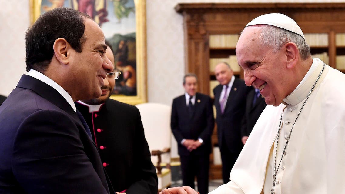 السيسي و البابا فرانسيسي 3