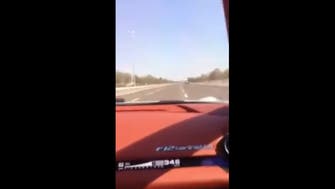 Ferrari F12 seen going at 350 km/h in Abu Dhabi
