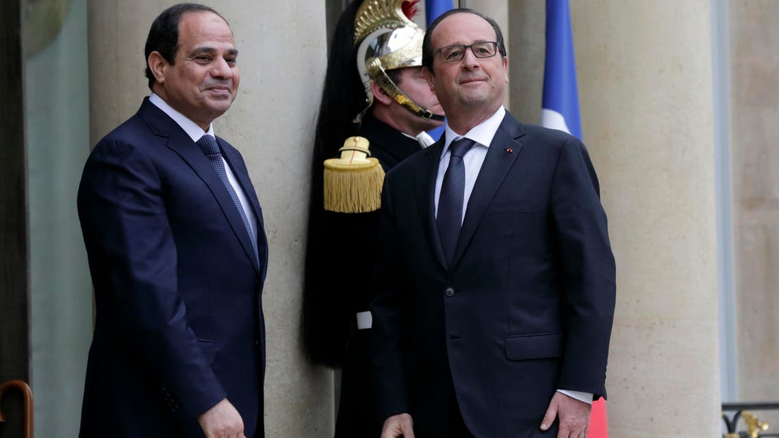 هولاند والسيسي