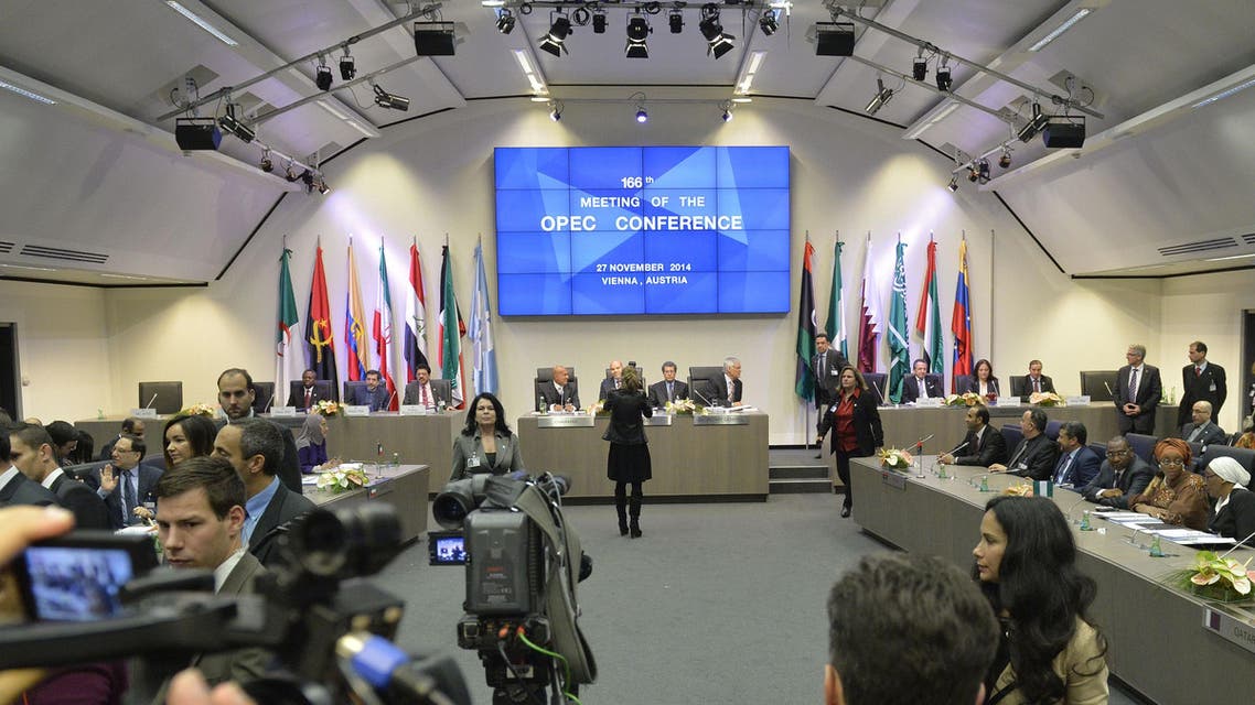 A general view shows the166th ordinary meeting of the Organization of the Petroleum Exporting Countries, OPEC, at their headquarters in Vienna, Austria on November 27, 2014.
