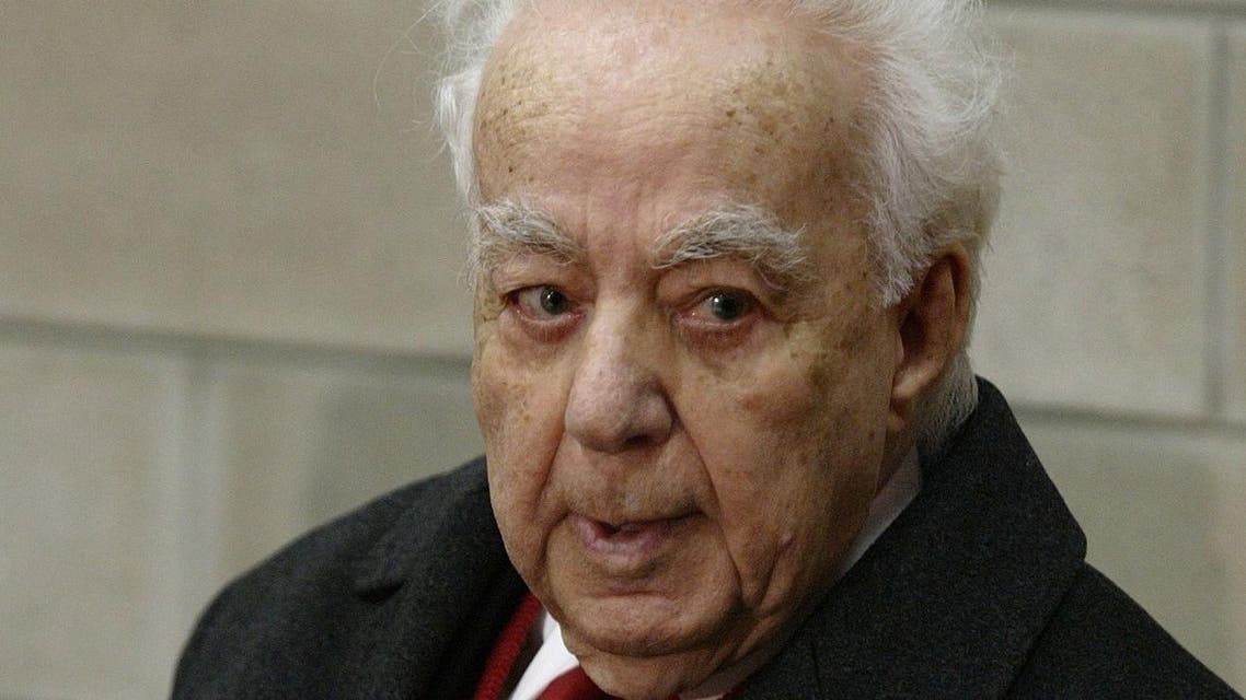 A picture dated on March 22, 2007 shows Lebanese poet Said Akl at Notre Dame University - Louaize in Zouk Mosbeh, north of Beirut. (AFP)