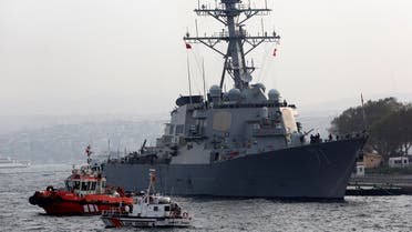 U.S. Navy guided-missile destroyer USS Ross prepares to leave from port. (File photo: Reuters)