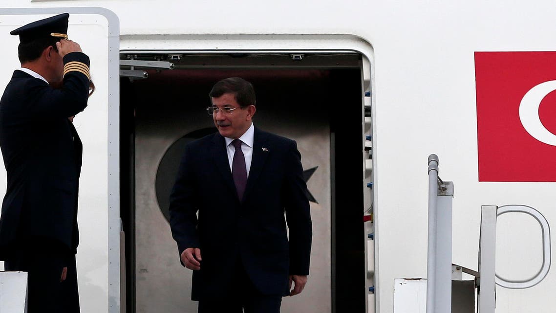 Turkey's Prime Minister Ahmet Davutoglu arrives at the Athens Eleftherios Venizelos airport, to attend the 3rd Turkey-Greece High-Level Cooperation Council in Athens December 5, 2014. (Reuters)