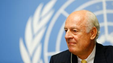 United Nations Special Envoy for Syria, Staffan de Mistura addresses his first news conference at the United Nations European headquarters in Geneva October 10, 2014. (Reuters)