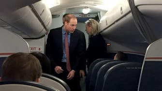 Surprise? Prince William spotted on a U.S. commercial flight  