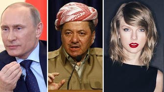Kurdish president joins Taylor Swift in 2014 shortlist