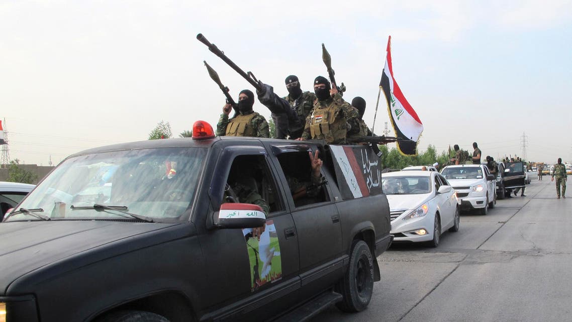 Shiite fighters from Saraya al-Salam loyal to Muqtada al-Sadr Reuters Iraq