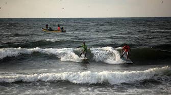Amid hardship, surf’s up in Gaza Strip