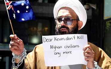 The gunman has been identified as Haron Monis takes hostages in Lindt Cafe, Sydney, Australia, pictured here at a court appearance in Sydney in 2009. (Photo courtesy: Cameron Richardson/Newspix/REX)