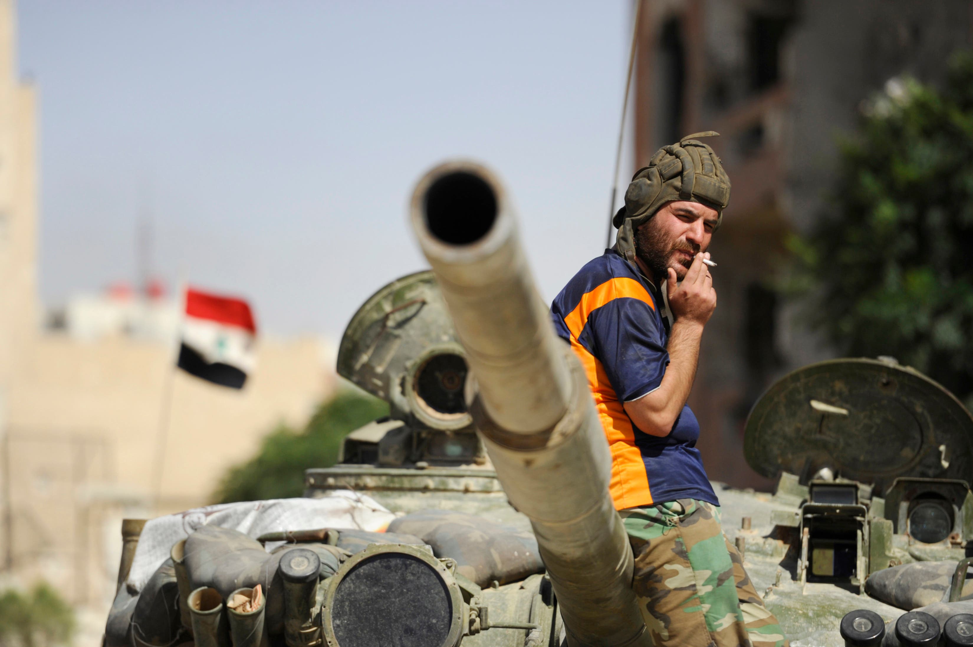 Syrian army tank Reuters Syria
