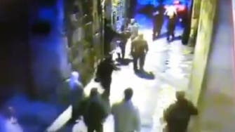 Video: Palestinian stabs two Israeli border police