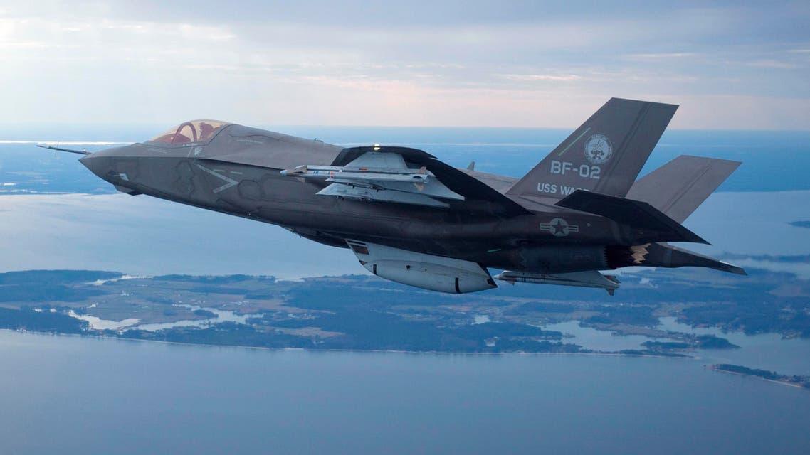 air strikes airstrikes The U.S. Marine Corps version of Lockheed Martin's F35 Joint Strike Fighter, F-35B test aircraft BF-2 flies with external weapons for the first time over the Atlantic test range at Patuxent River Naval Air Systems Command. (File photo: Reuters)