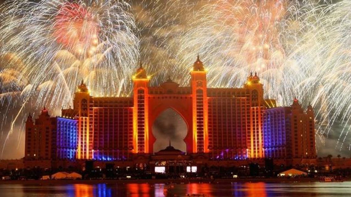 Atlantis The Palm hopes to break the world record for biggest firework display with its New Year’s Eve display. AFP