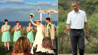 Obama’s golf game upsets Hawaii wedding plans 