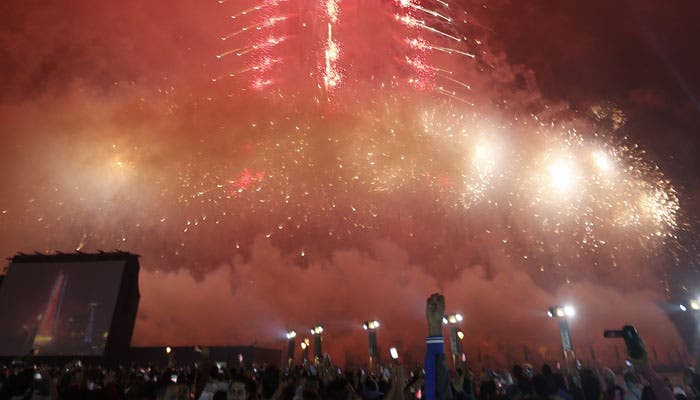 live new year celebration in dubai