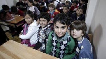 Syrian refugee children attend class at a school for refugee children in Istanbul. (File photo Reuters)