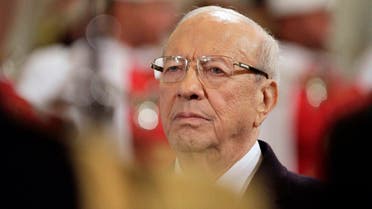 Tunisia's new President Beji Caid Essebsi attends the ceremony of transfer of power at the Carthage Palace in Tunis. Reuters