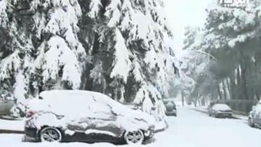 Snow falls in Middle East