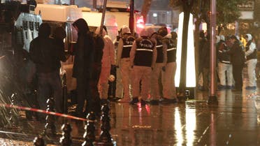 Forensic officers work at the scene of a bomb blast in Istanbul January 6, 2015. Reuters