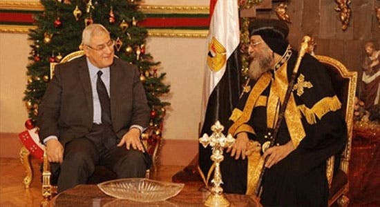 عدلي منصور والبابا تواضروس