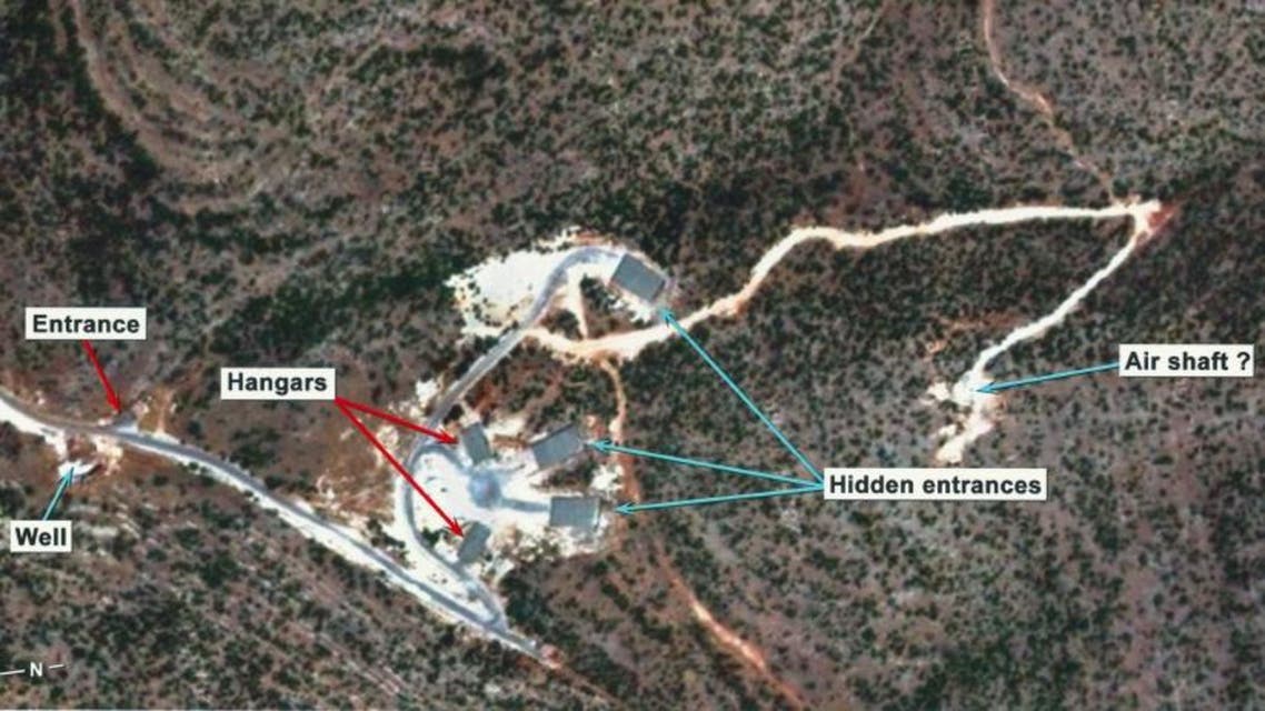 A satellite image purportedly showing the suspected nuclear weapons site near Qusayr. (Photo courtesy of Der Spiegel)