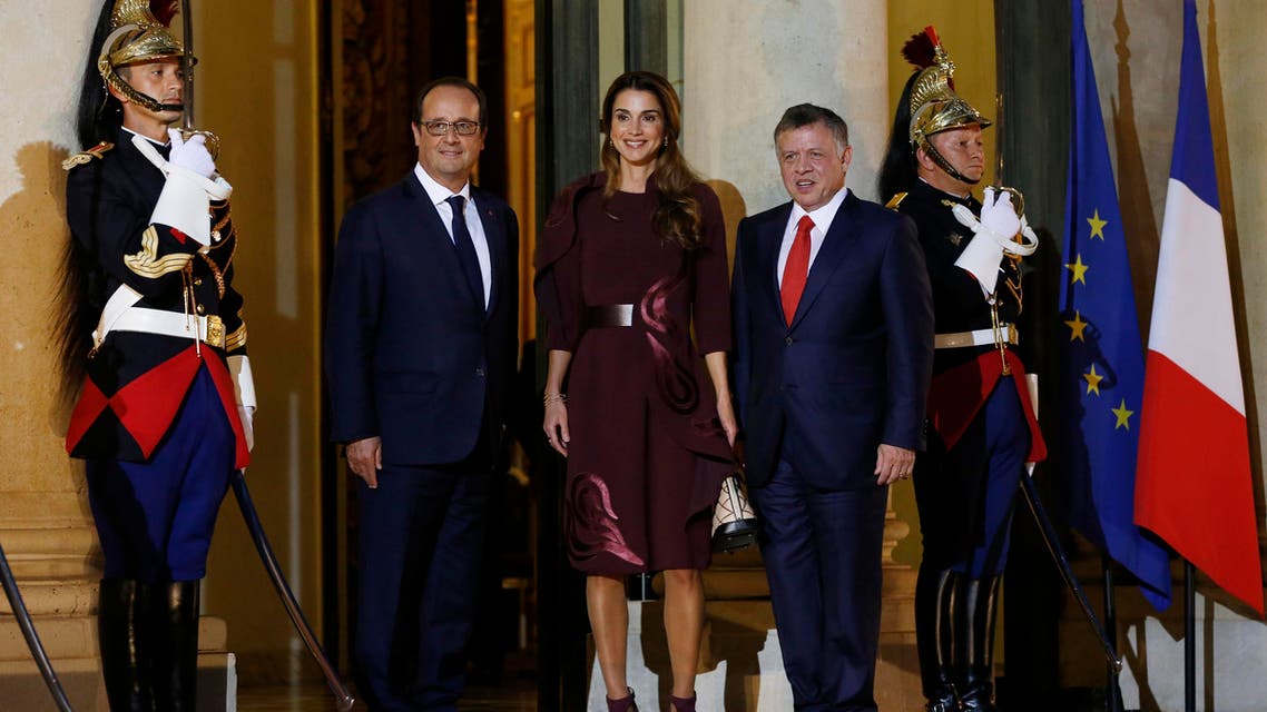 King Queen Jordan AFP