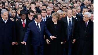 World leaders attend Paris mass rally 